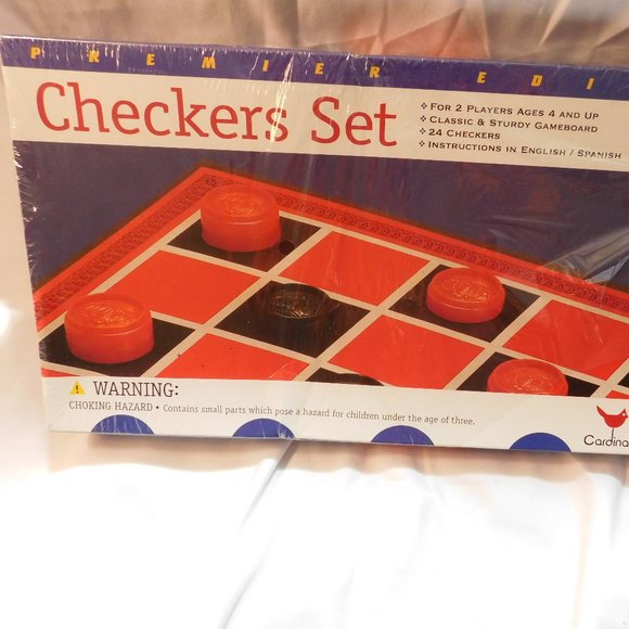 CARDINAL CHECKERS SET PREMIER EDITION VINTAGE 1998 - Picture 1 of 4